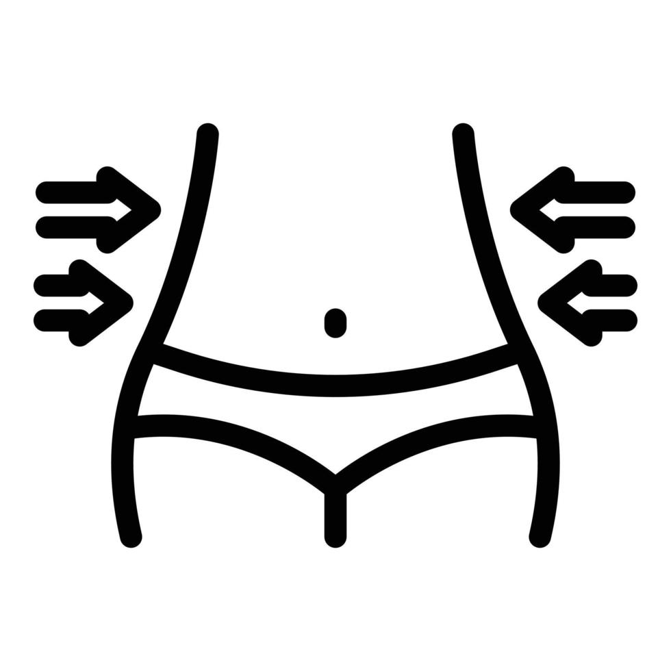 Metabolic fit icon outline vector. Diet energy vector
