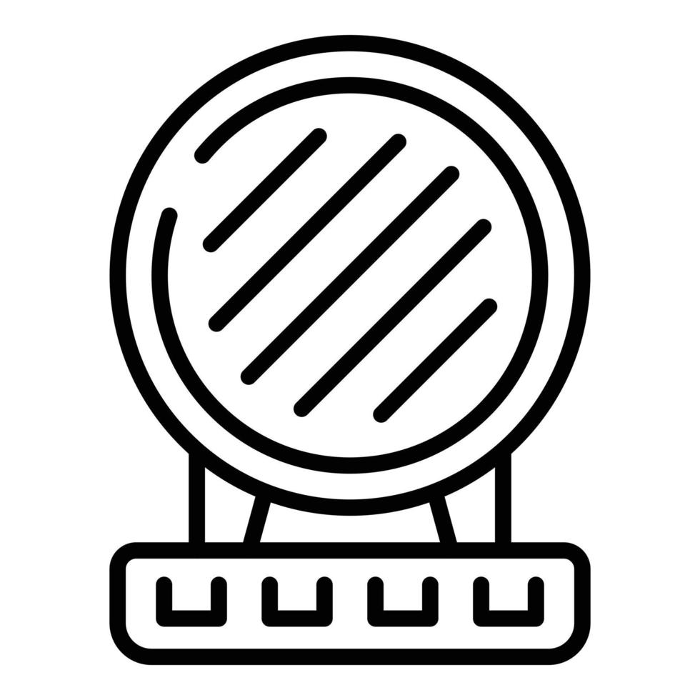 Fryer maker icon outline vector. Waffle iron vector