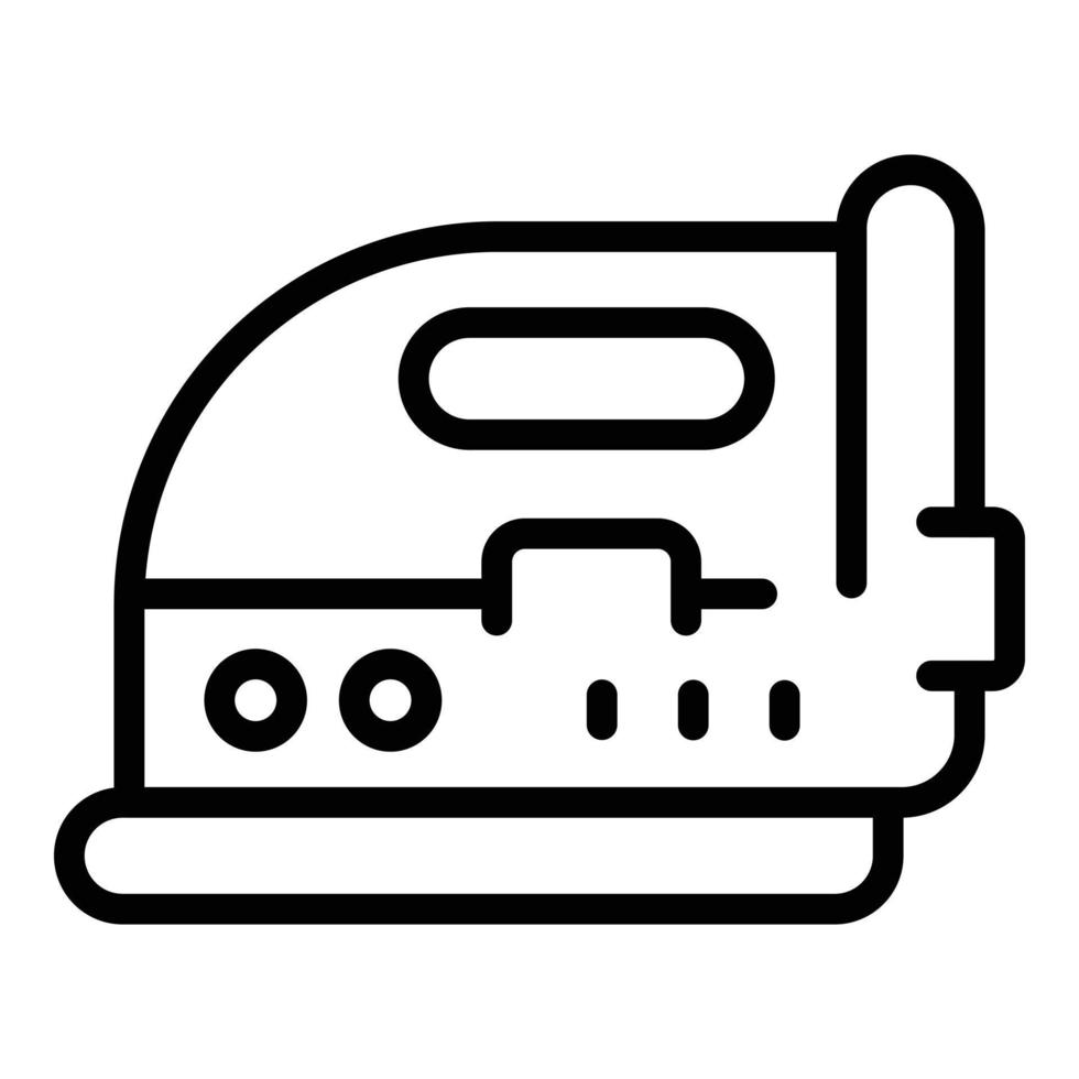 Iron machine icon outline vector. Laundry board vector