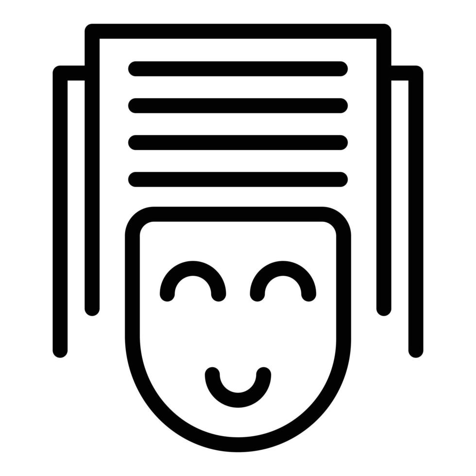 Online work icon outline vector. Video computer vector