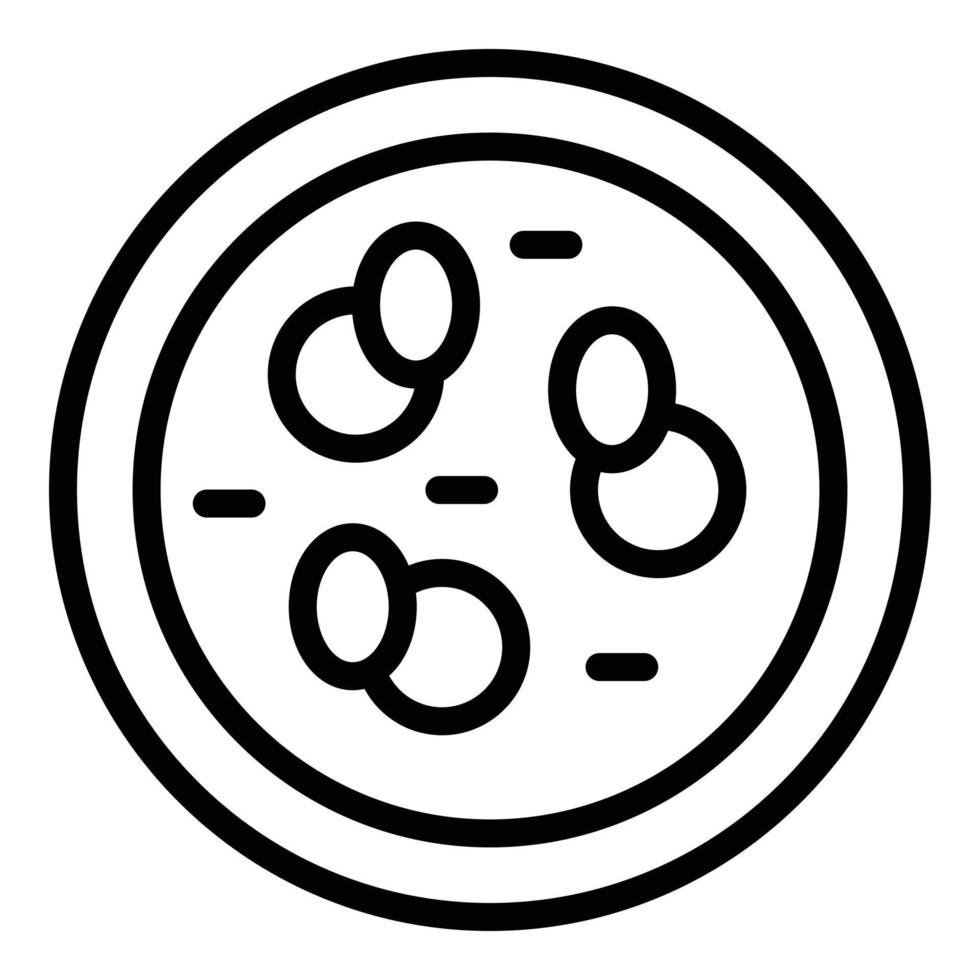 Mustard soup icon outline vector. Food beef vector