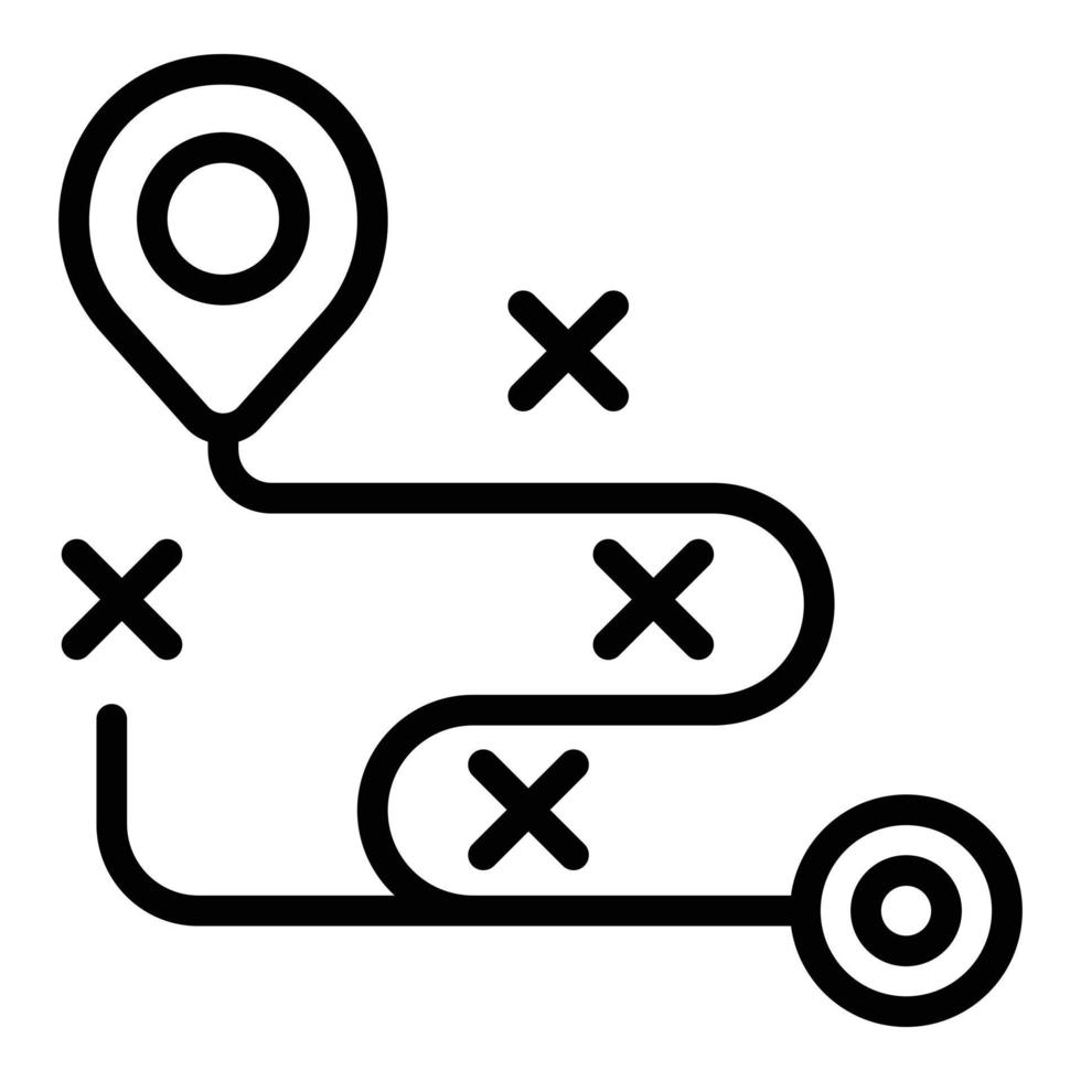 Expert route icon outline vector. Business team vector