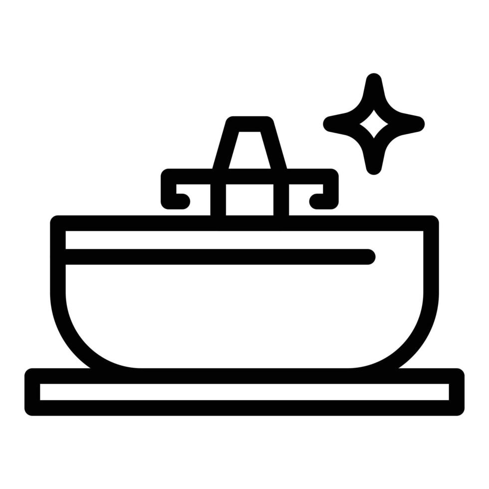 Shaving bathroom icon outline vector. Cosmetic foam vector