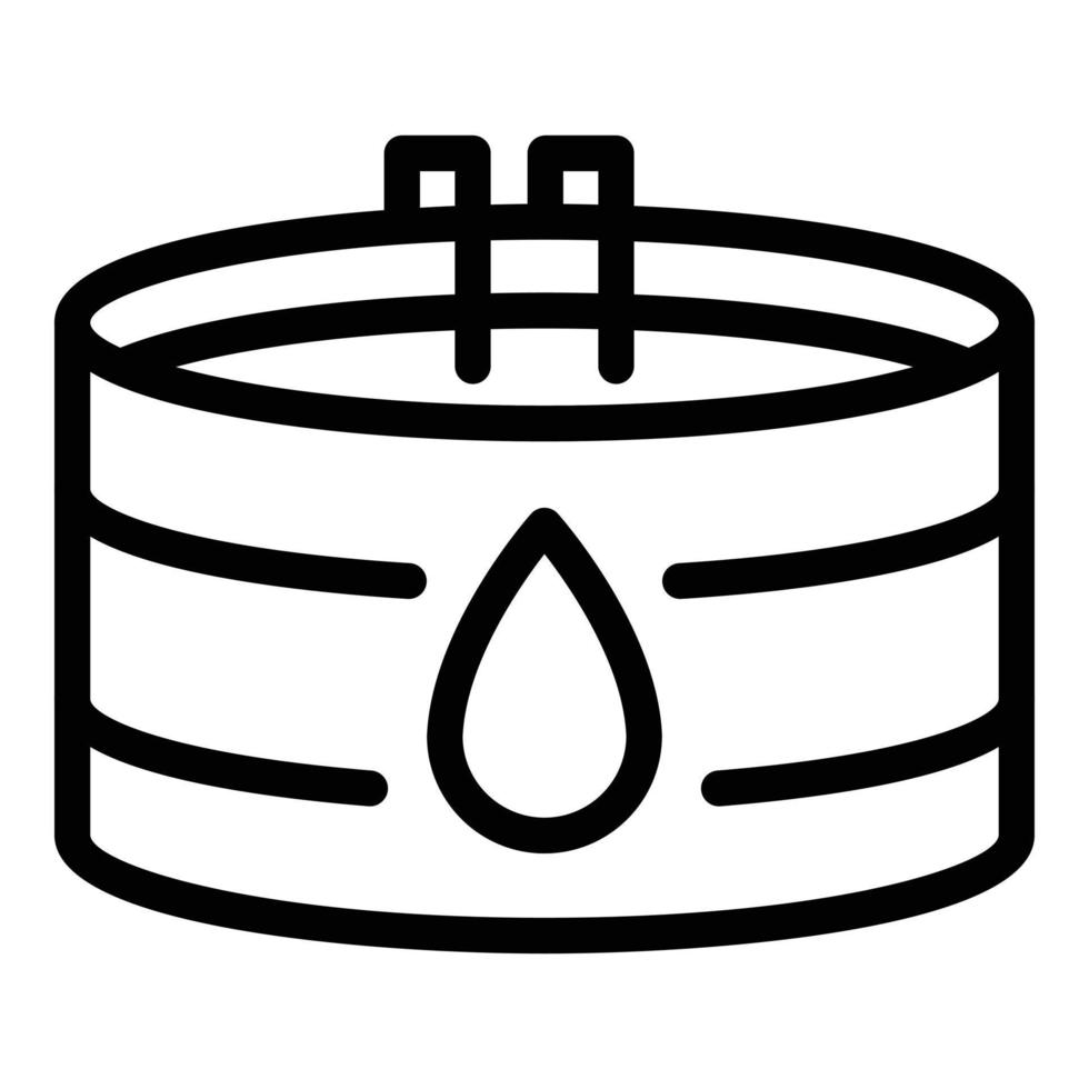 Save water pool icon outline vector. Clean drop vector