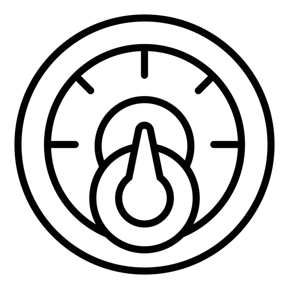 Antifreeze dashboard icon outline vector. Water coolant vector