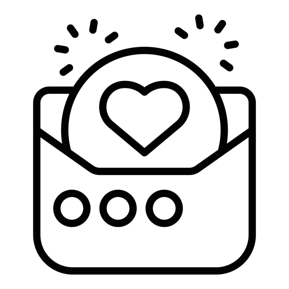 Wedding invitation icon outline vector. Event service vector
