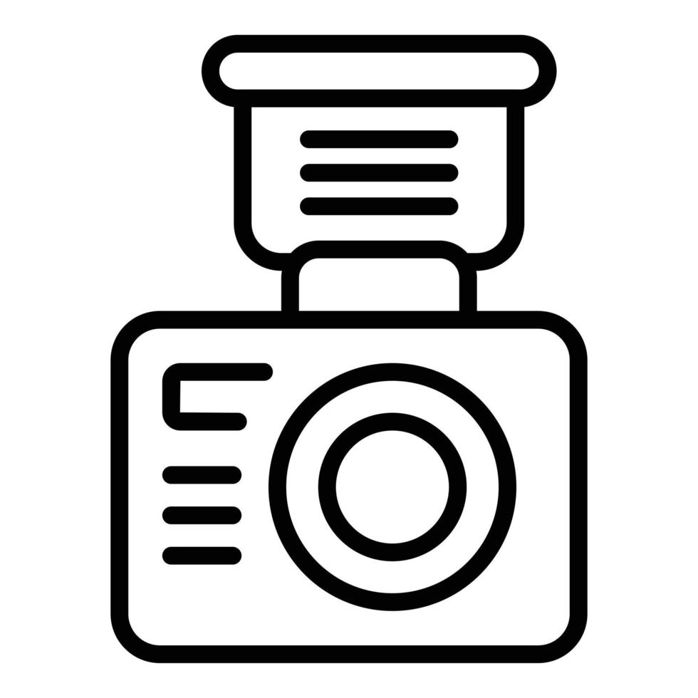 Wedding camera icon outline vector. Event service vector