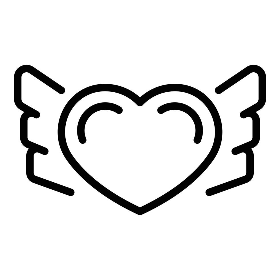 Love charity icon outline vector. Community help vector