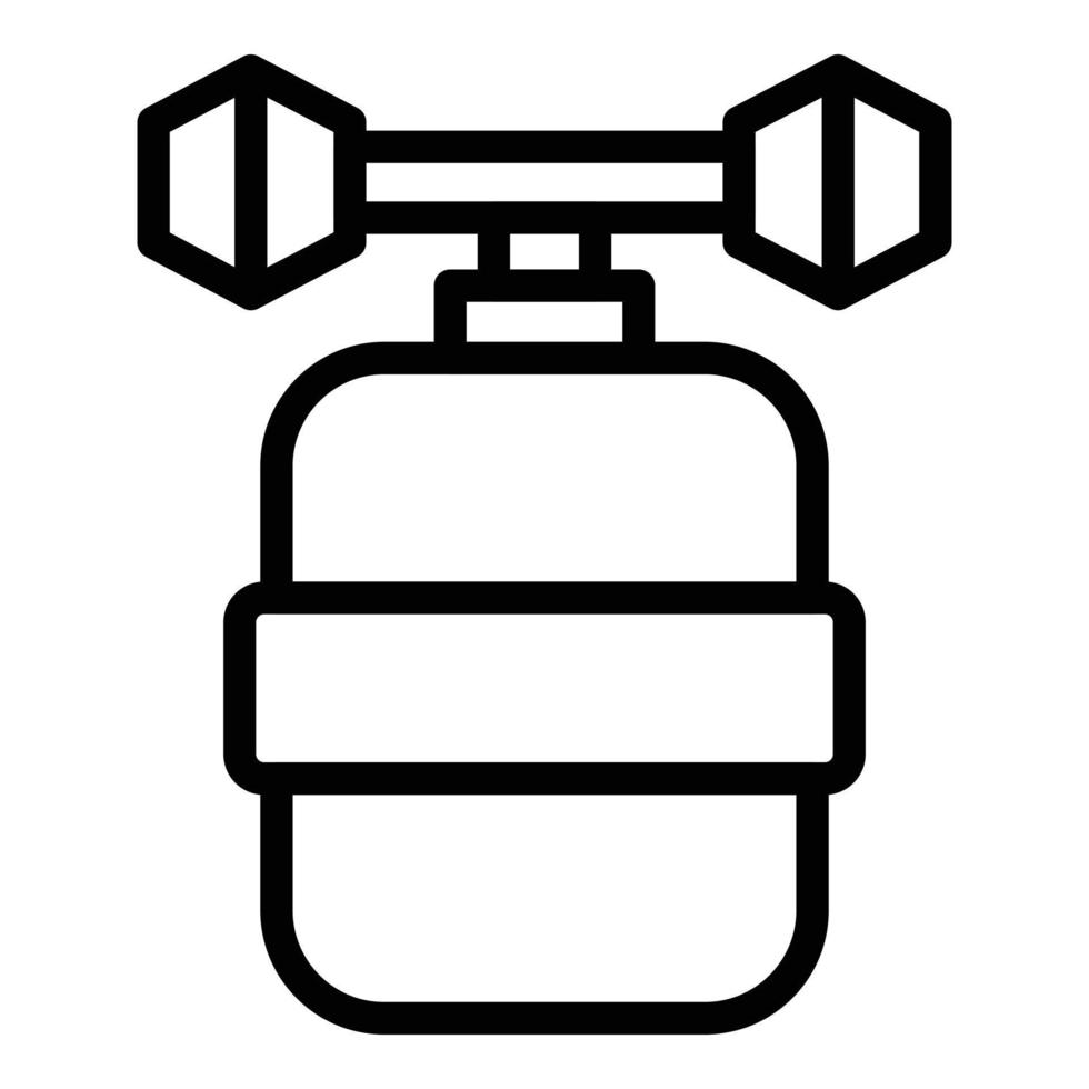 Refilling water tank icon outline vector. Filter system vector