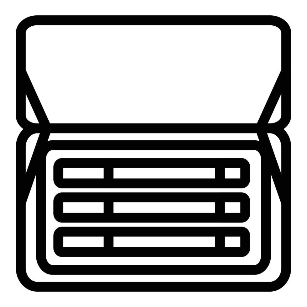 Cigarette box icon outline vector. Cigar tobacco vector