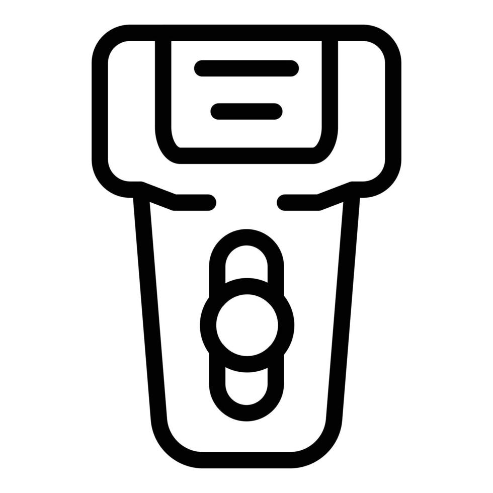 Face electric razor icon outline vector. Man care vector