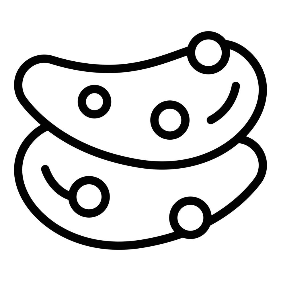 Face patch icon outline vector. Eye mask vector