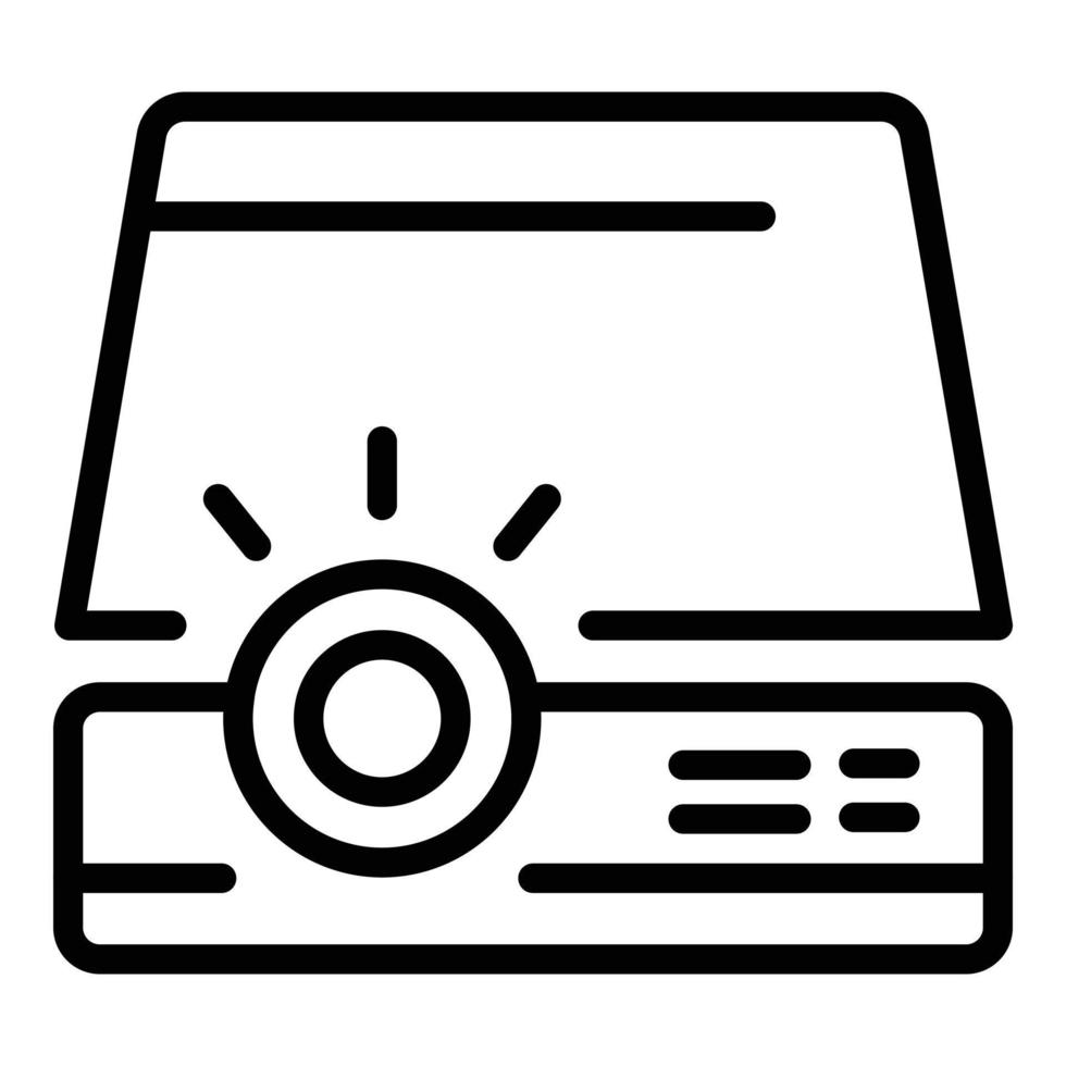 Conference projector icon outline vector. Office business vector