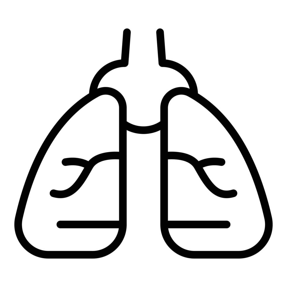Baby health lungs icon outline vector. Care infant vector