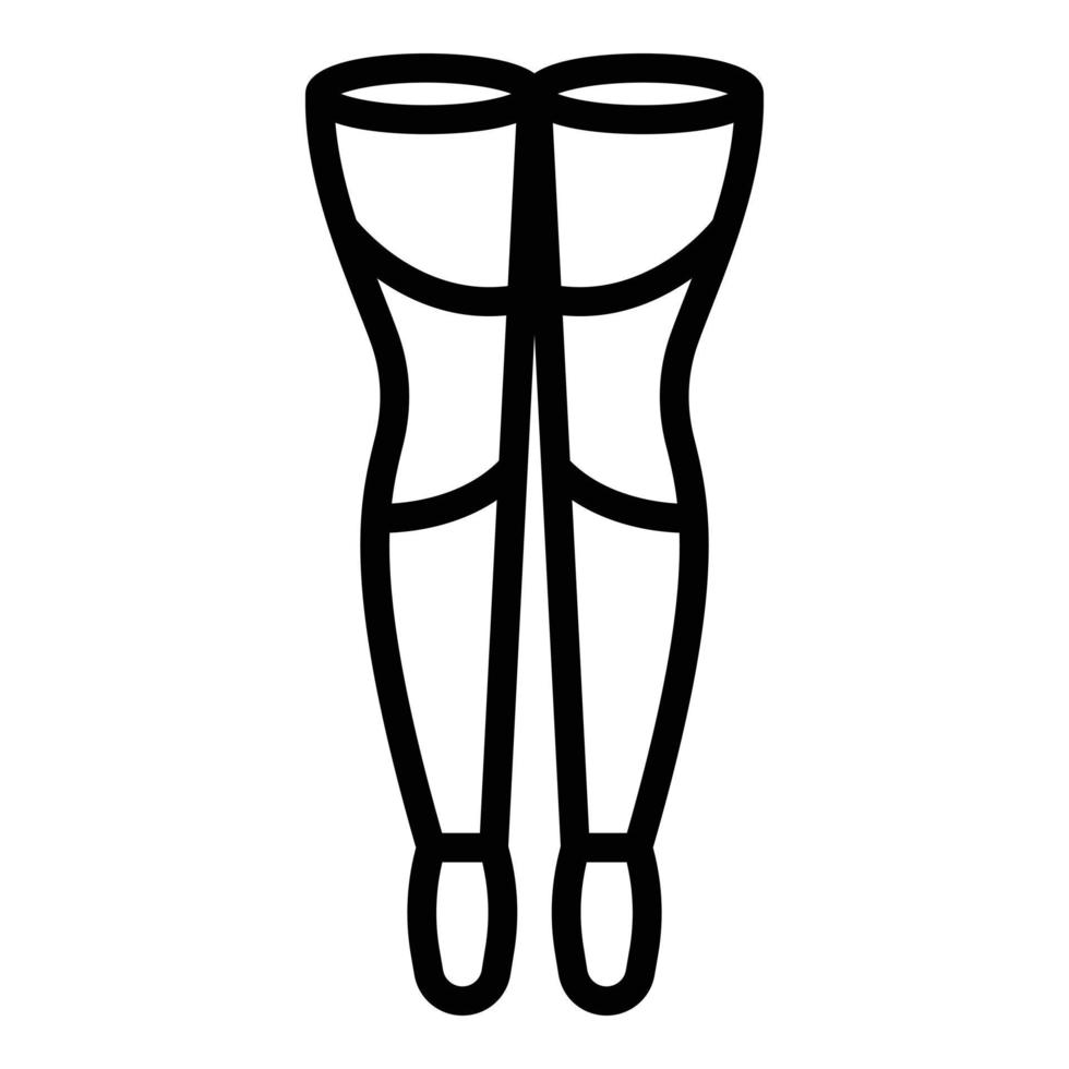 Stockings circulation icon outline vector. Compression stocking vector