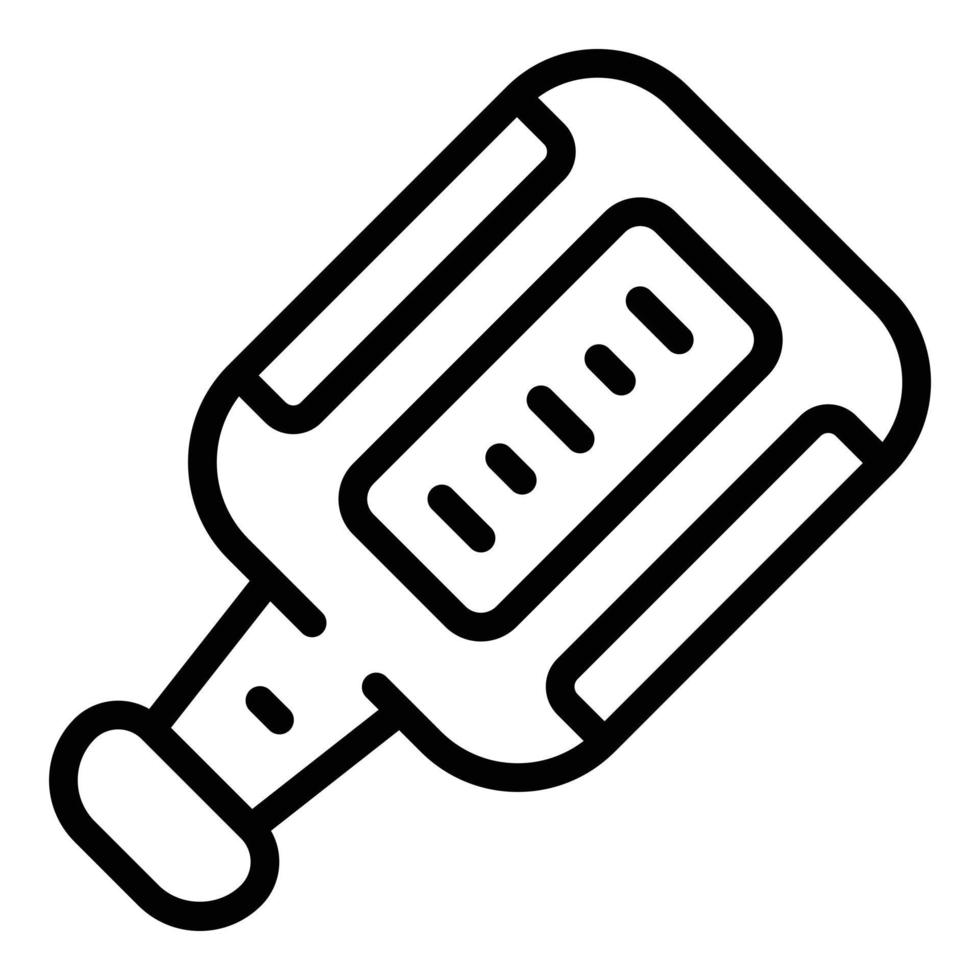 Test tool icon outline vector. Pcr test vector