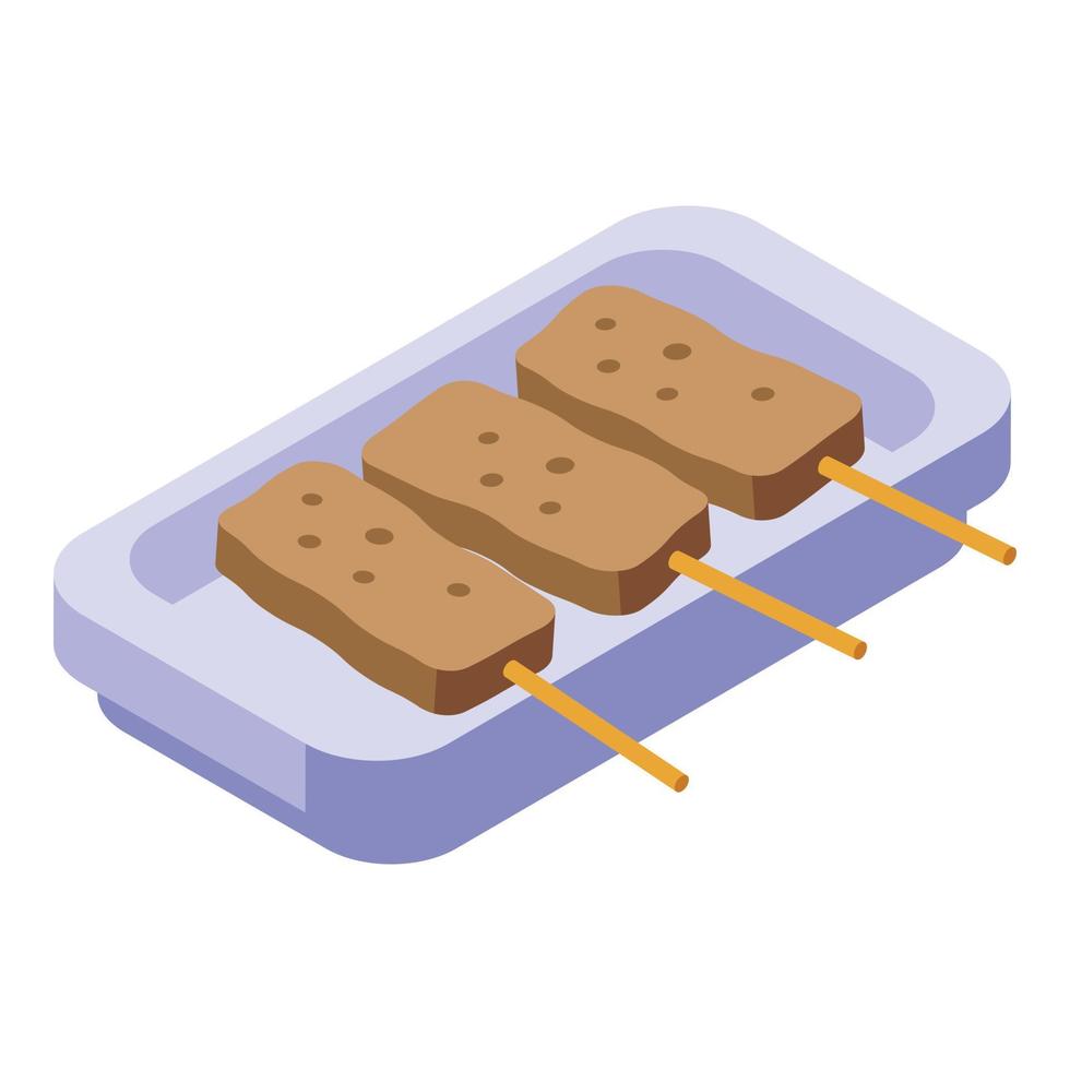 Soy stick icon isometric vector. Organic food vector