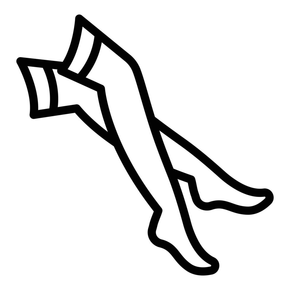 Blood stockings icon outline vector. Compression stocking vector
