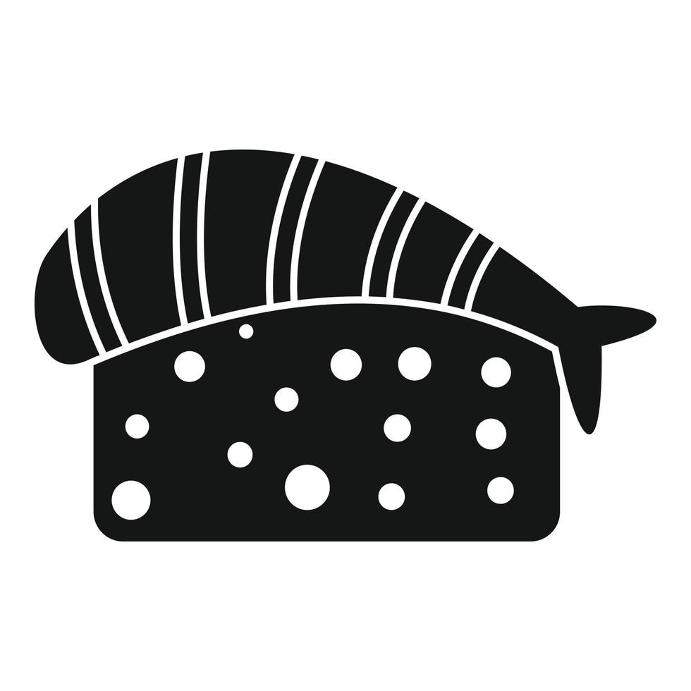 arroz salmón icono vector simple. sushi japonés