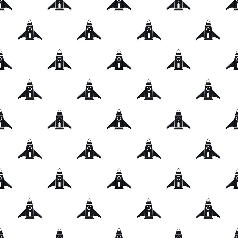 Rocket takes off pattern, simple style vector