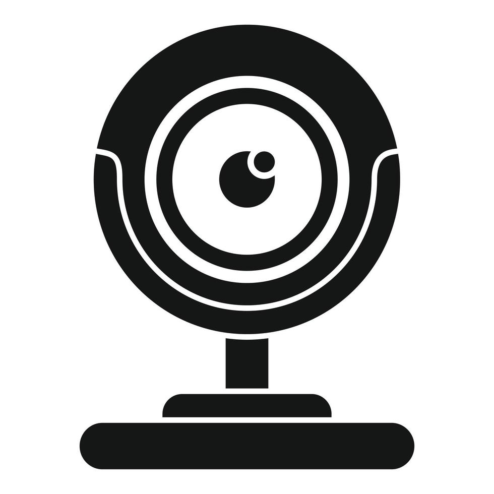 Gaming web camera icon simple vector. Video camcorder vector