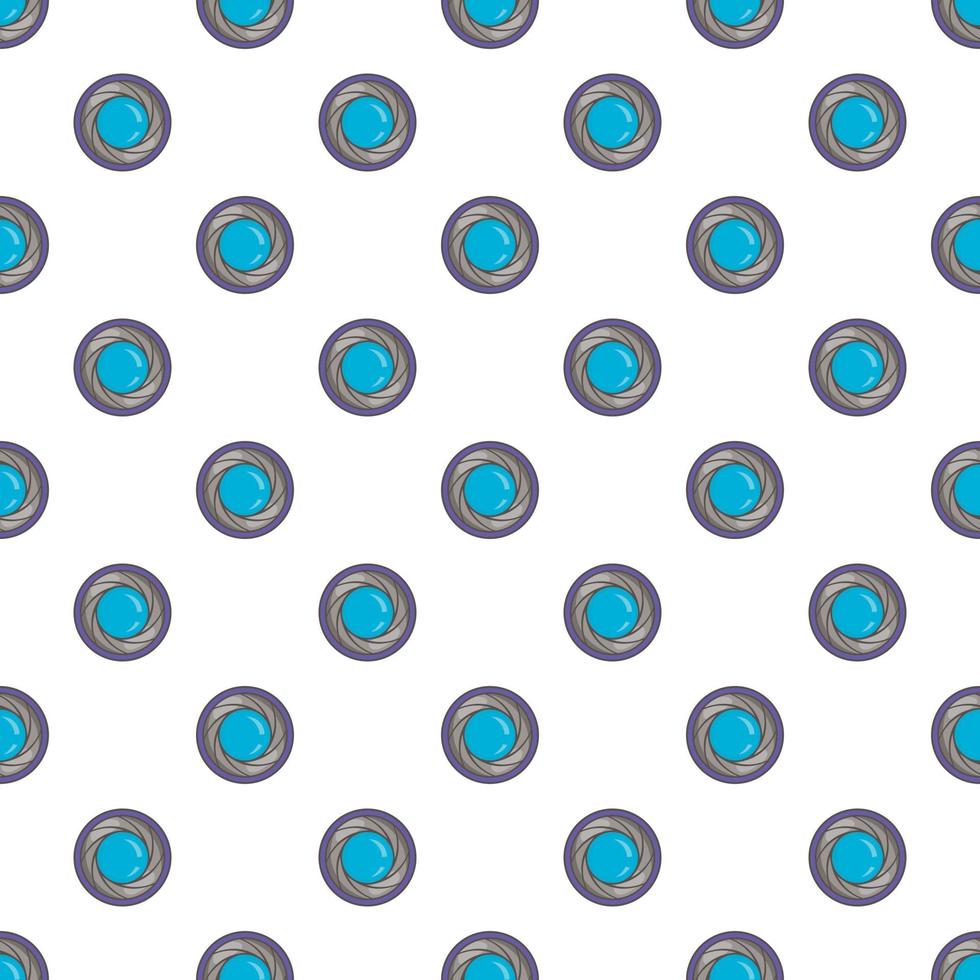 Eye of camera pattern, cartoon style vector