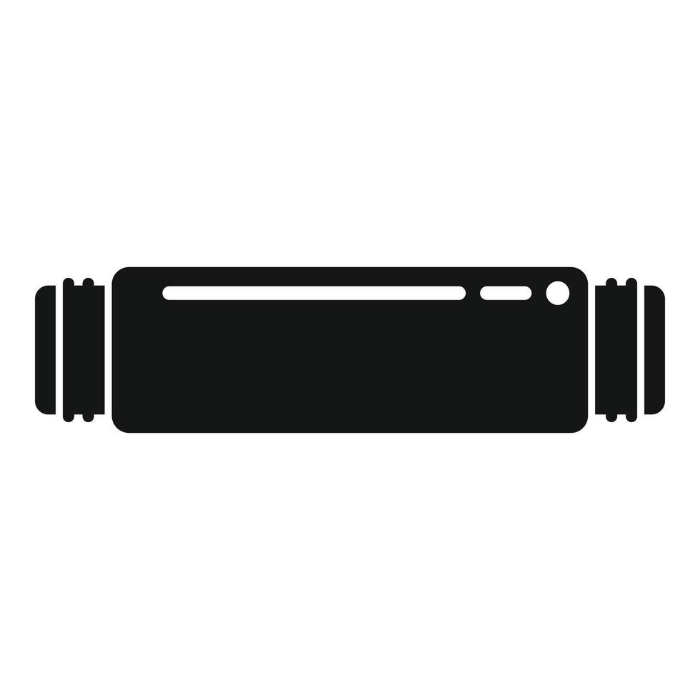 Pipe icon simple vector. Plumbing pipeline vector
