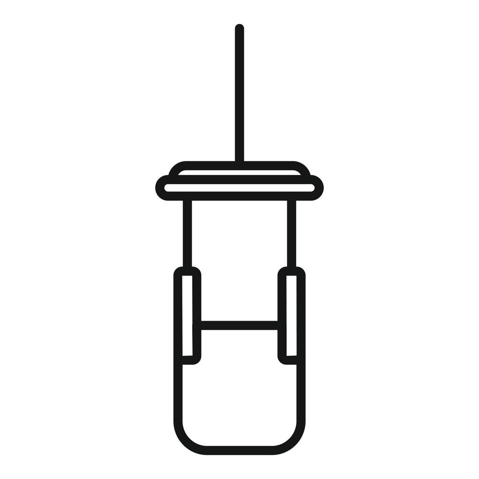 vector de contorno de icono de herramienta de fisioterapeuta. terapia medica