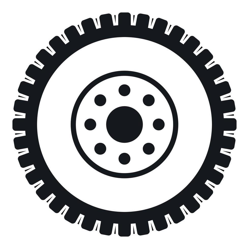 Gear wheel icon, simple style 14985697 Vector Art at Vecteezy