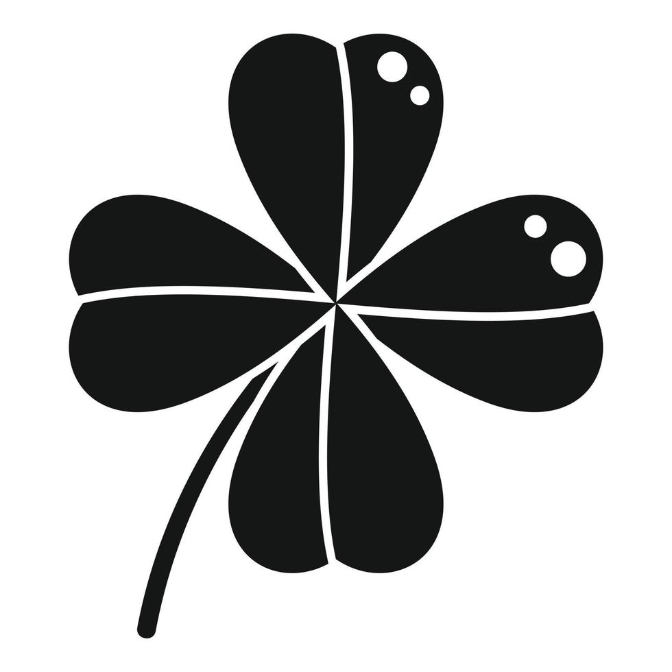 Small clover icon simple vector. Irish luck vector