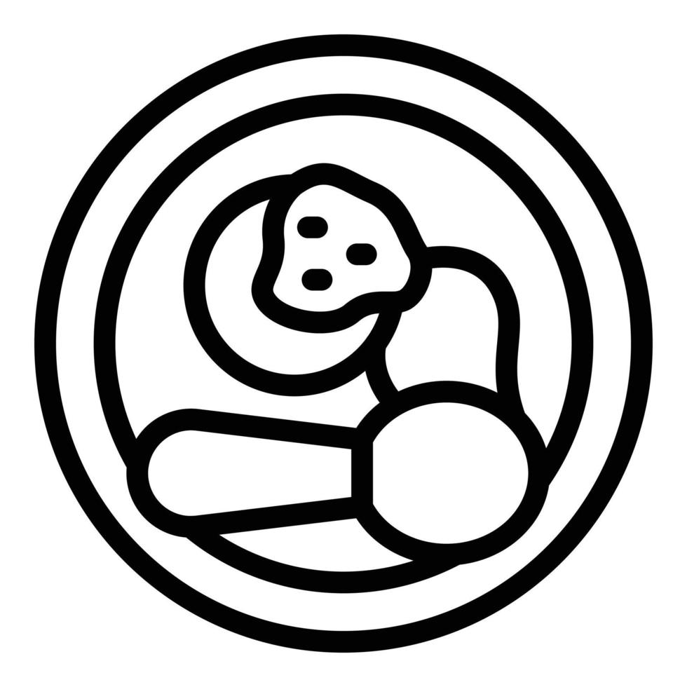 Portuguese feijoada icon outline vector. Food cuisine vector