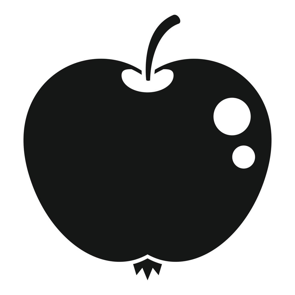 Fresh apple icon simple vector. Diet food vector