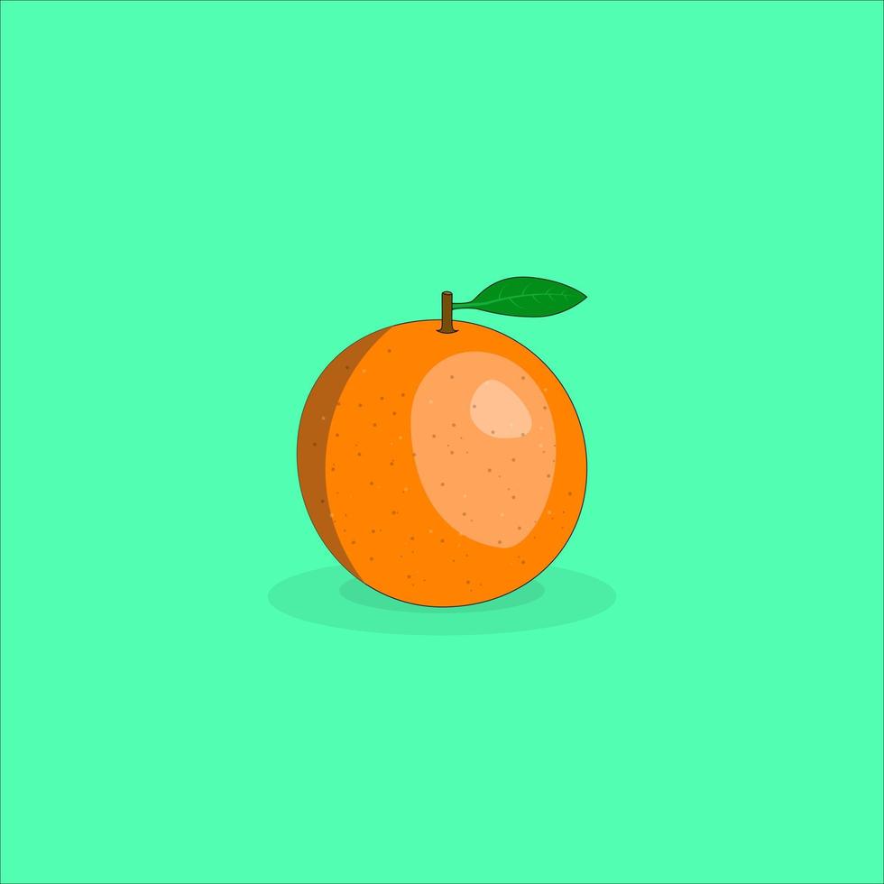 Realistic orange illustration in vector format.