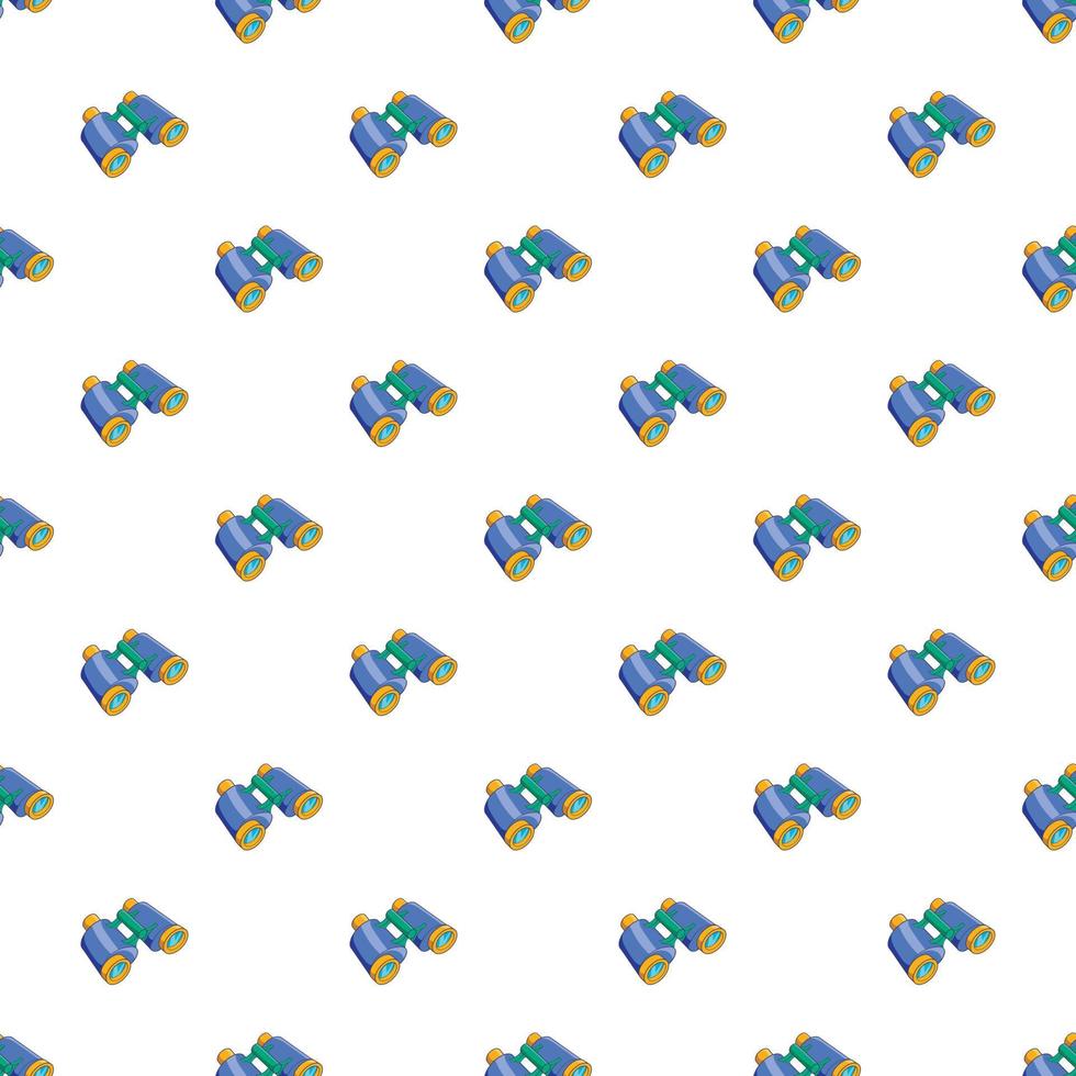 Binoculars pattern, cartoon style vector