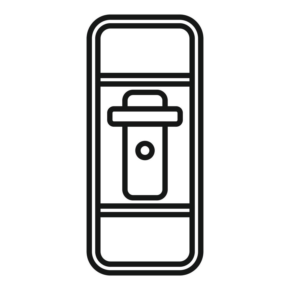 Fuse breaker icon outline vector. Switch panel vector