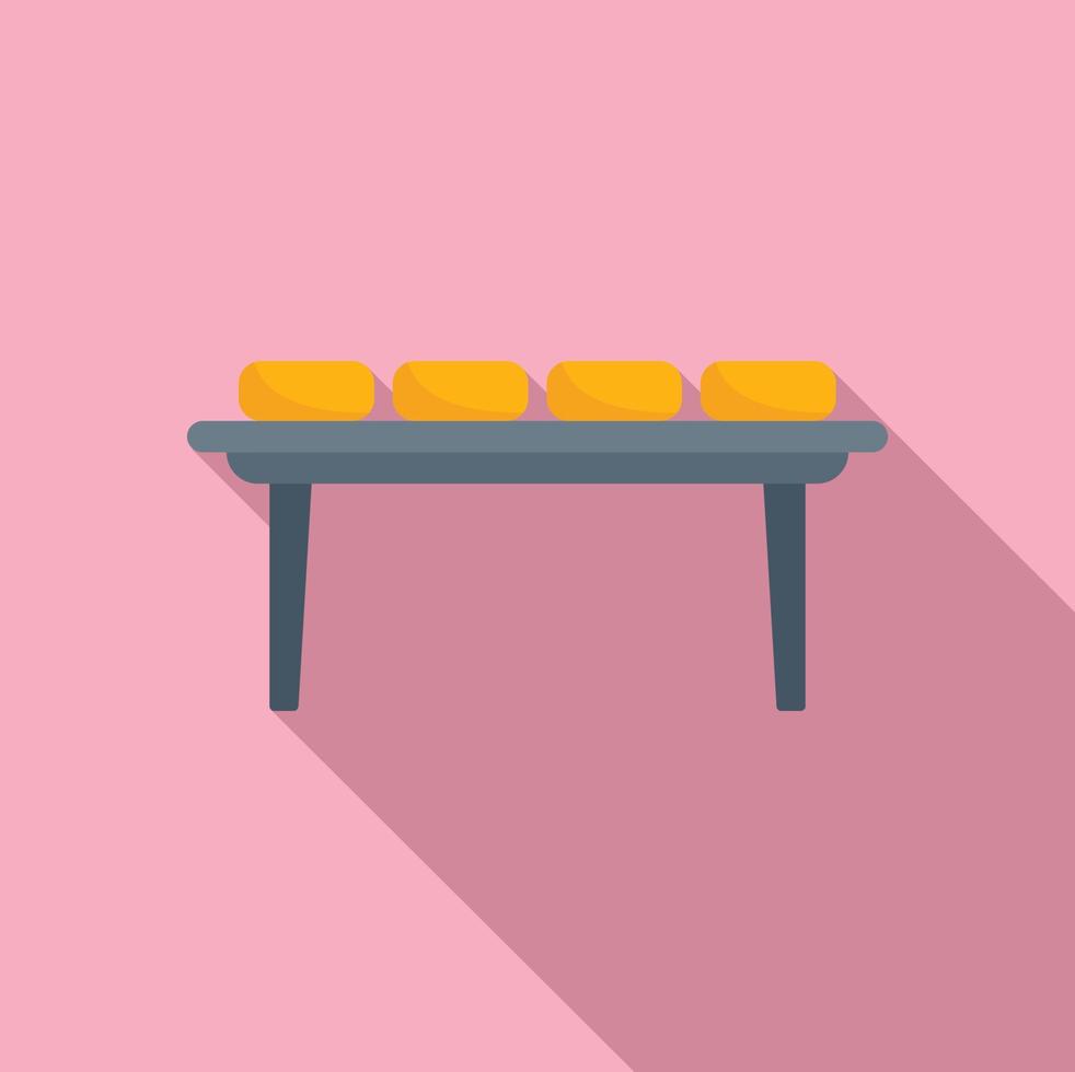 Cheese line icon flat vector. Milk factory vector