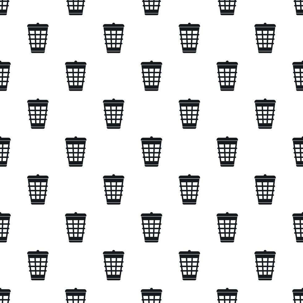 Dustbin for garbage pattern, simple style vector