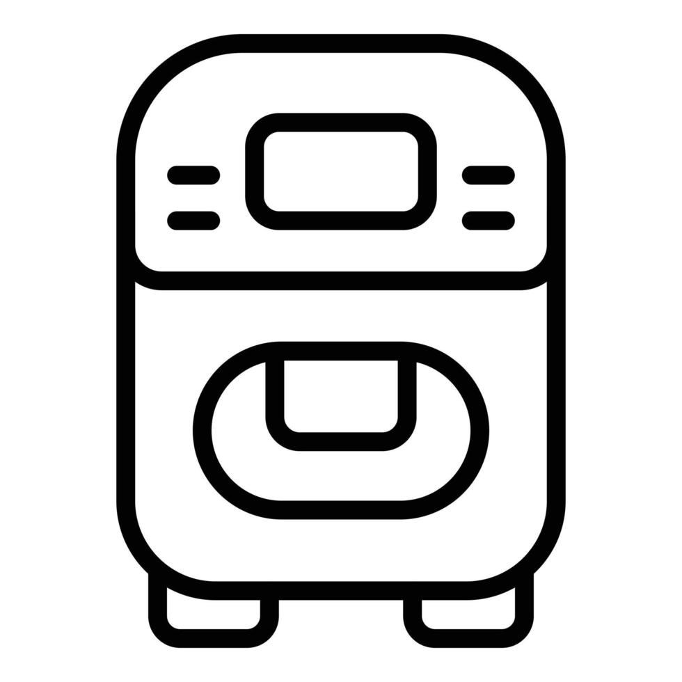 Cooking bread machine icon outline vector. Kitchen food vector