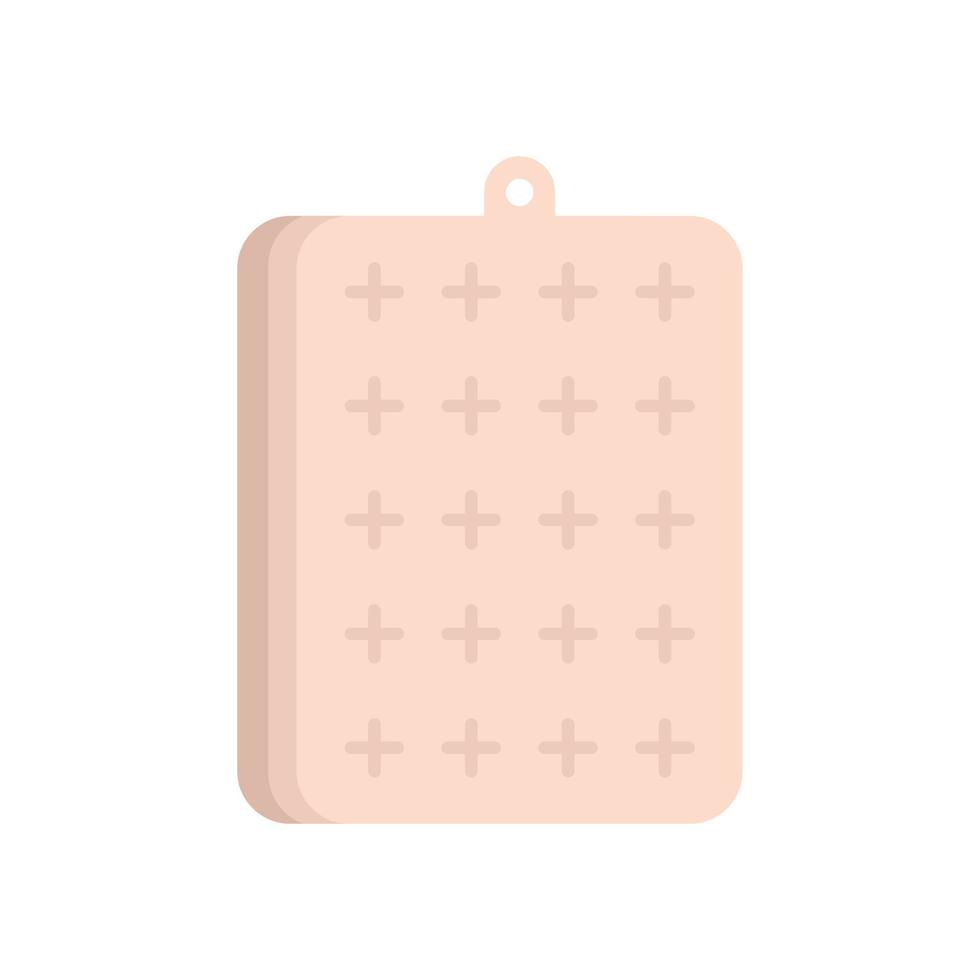 Bed inflatable mattress icon flat isolated vector