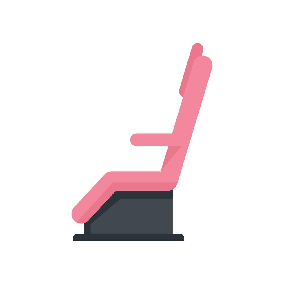 Manicurist chair icon flat isolated vector