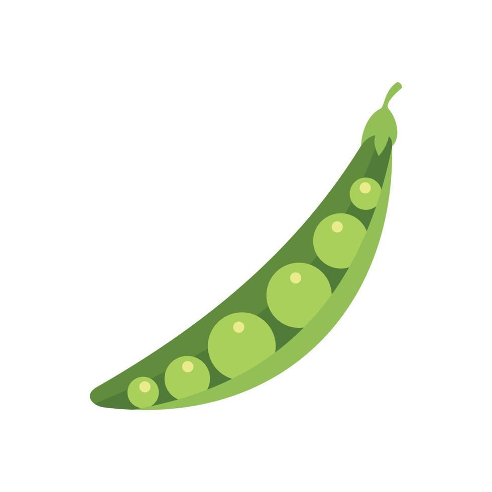 Nature peas icon flat isolated vector