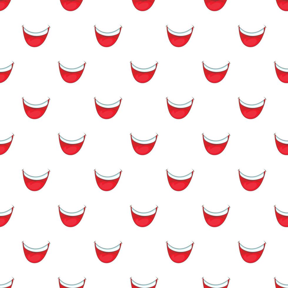 Mouth clown pattern, cartoon style vector