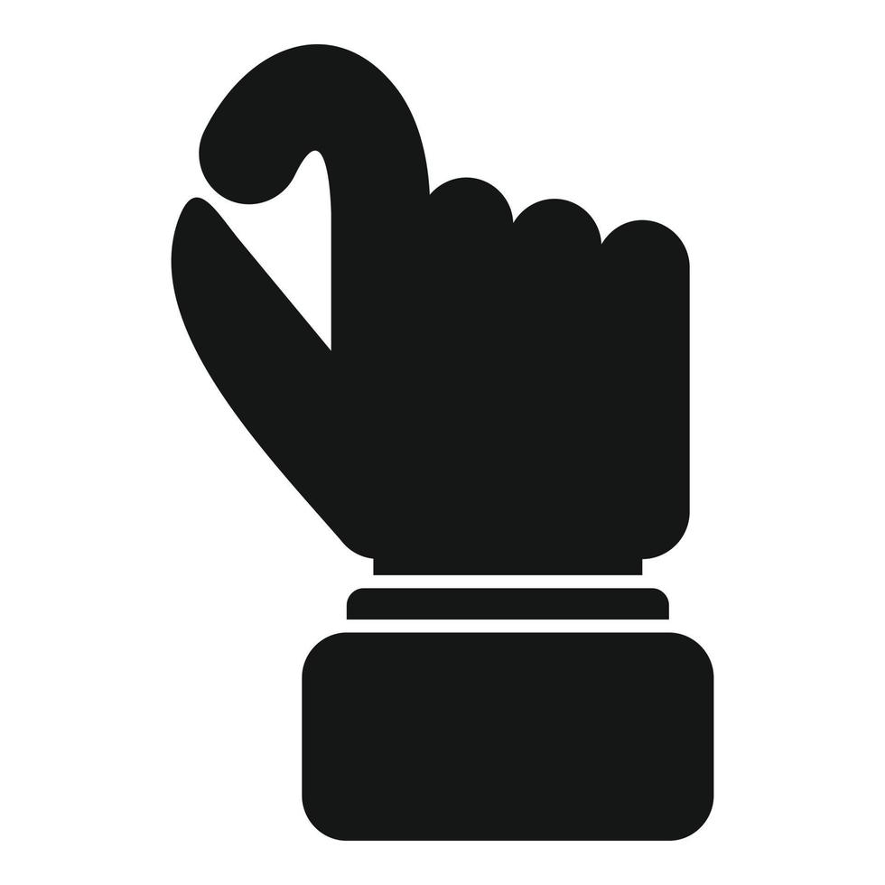 Double finger sign icon simple vector. Arm pose vector