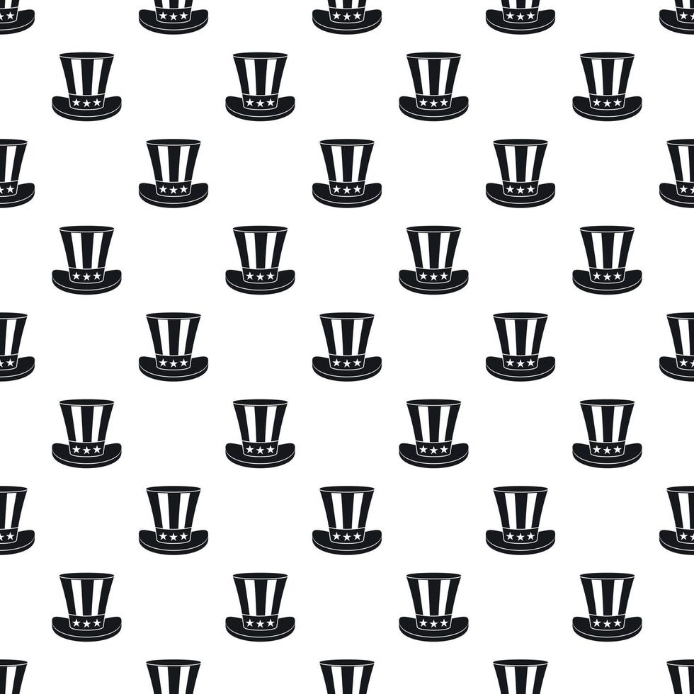 Top hat pattern, simple style vector