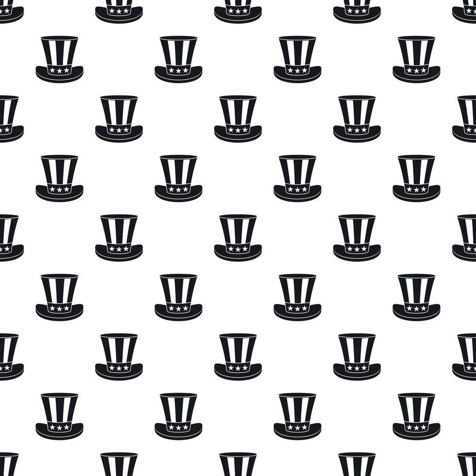 Top hat pattern, simple style vector