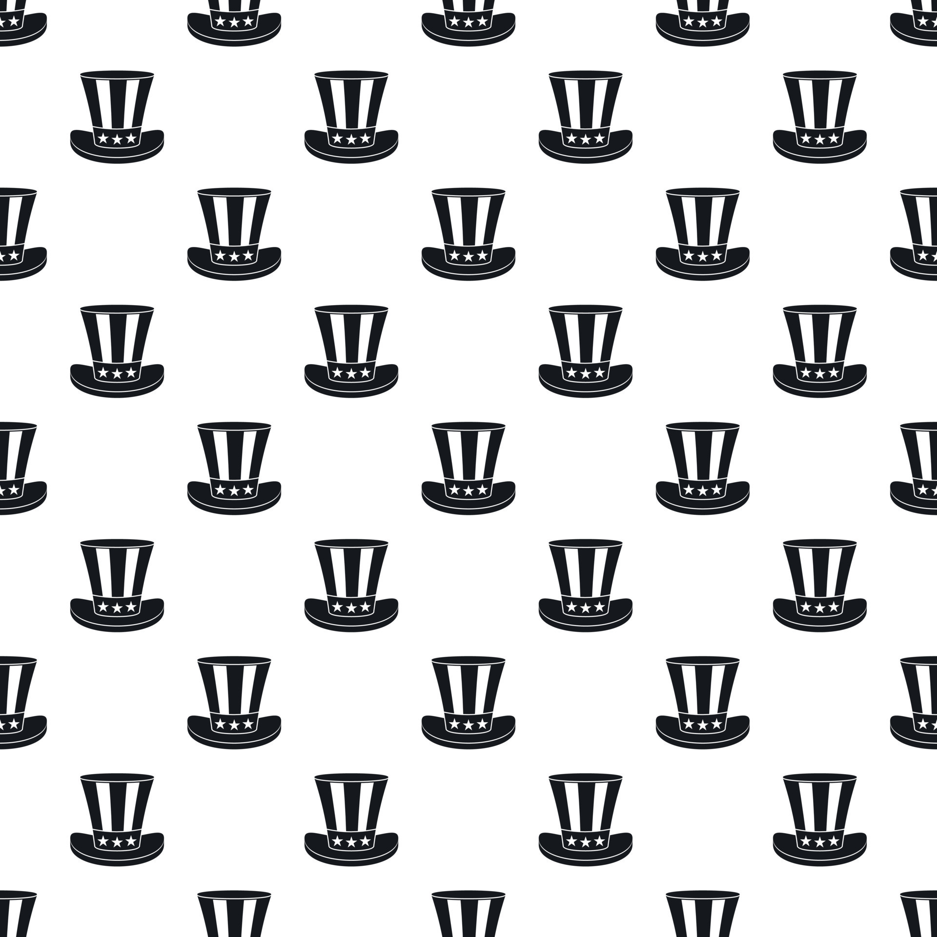 top-hat-pattern-simple-style-14986181-vector-art-at-vecteezy