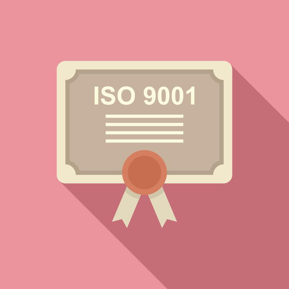 Standard process icon flat vector. Policy compliance 14986185 Vector