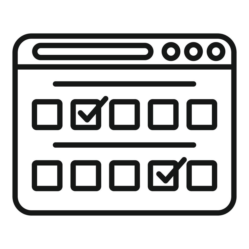 Web mark test icon flat vector. School exam vector