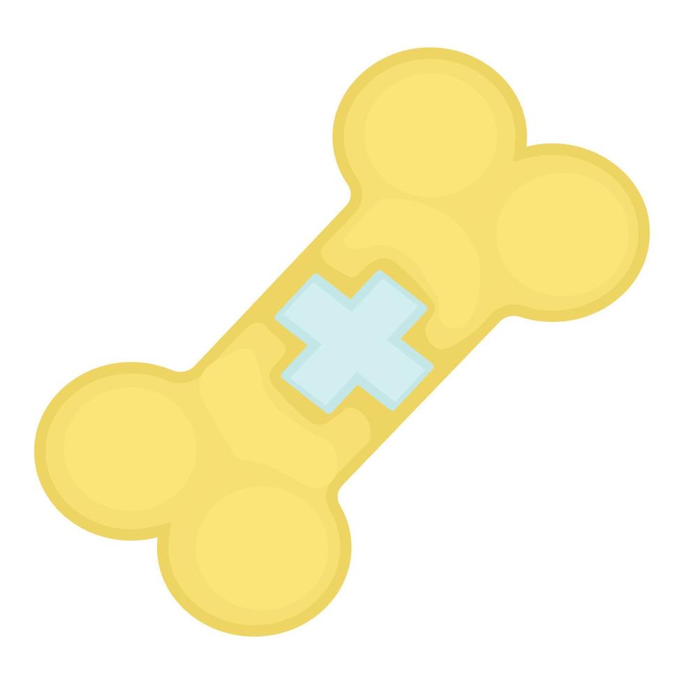Dog bone icon, cartoon style vector