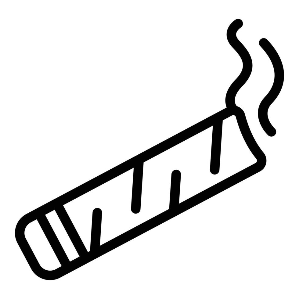 Smell cigar icon outline vector. Cigarette tobacco vector